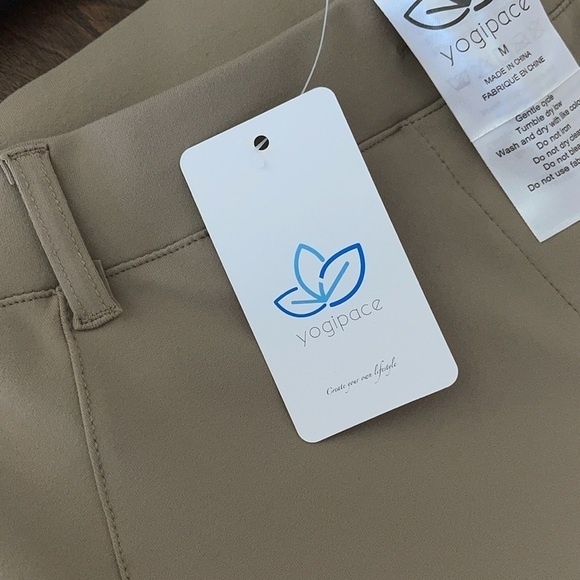 NWT Yogi Place Khaki Straight Leg Yoga/Work Pants Sz. MD-31” L - Picture 10 of 17